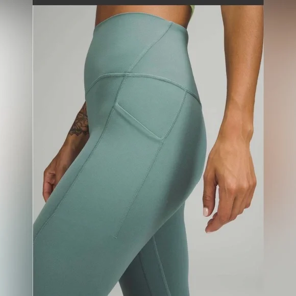 NWOT Lululemon Align High-Rise Pant with Pockets 28" Tidewater Teal - Picture 2 of 6